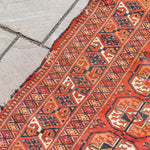 3'4" x 4'7" Antique Caucasian Rug RUGS - vintage Rug & Weave Rugs