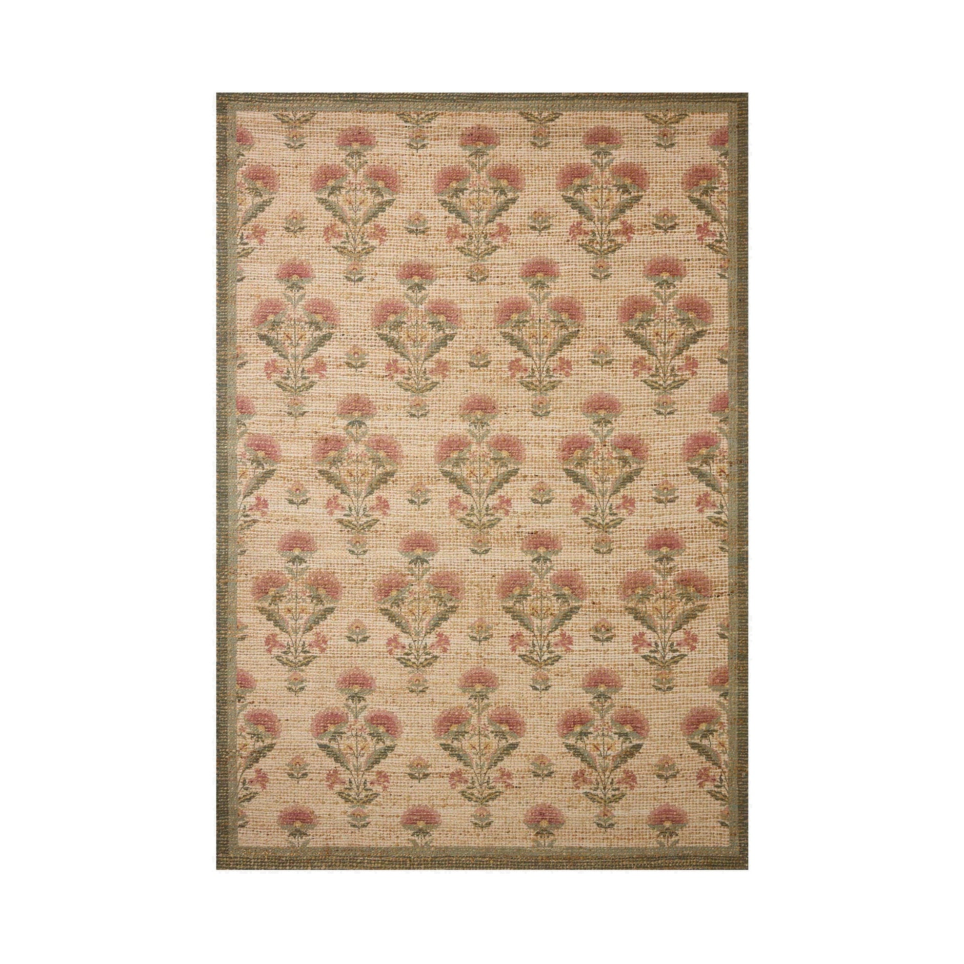 Chris Loves Julia x Loloi Rue Sage / Blush Rug RUGS - jute Loloi