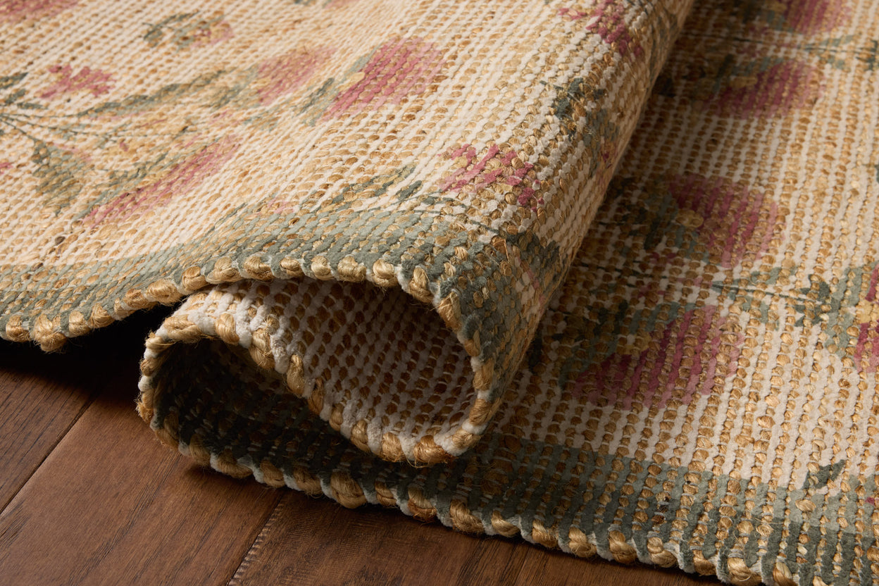 Chris Loves Julia x Loloi Rue Sage / Blush Rug RUGS - jute Loloi