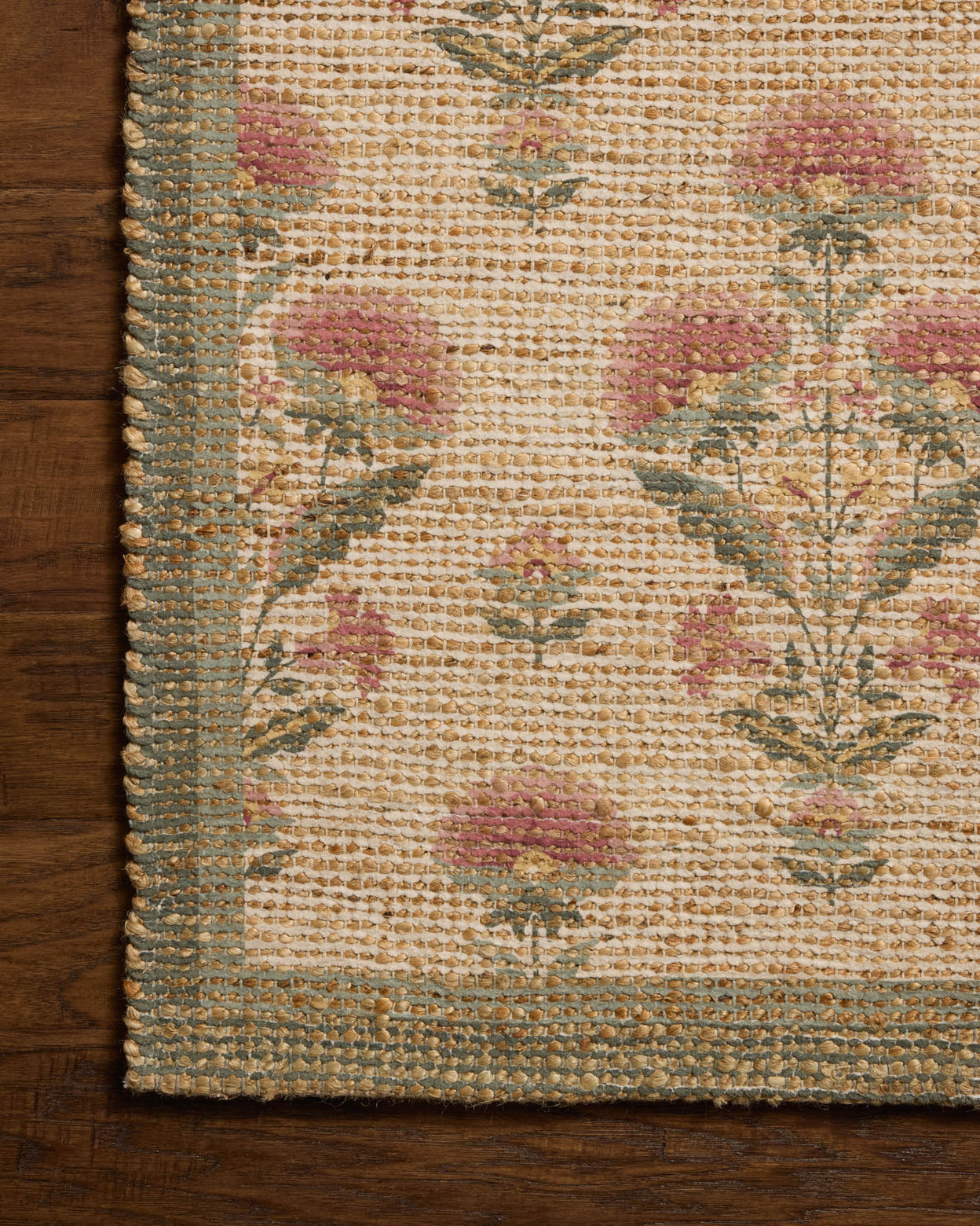 Chris Loves Julia x Loloi Rue Sage / Blush Rug RUGS - jute Loloi