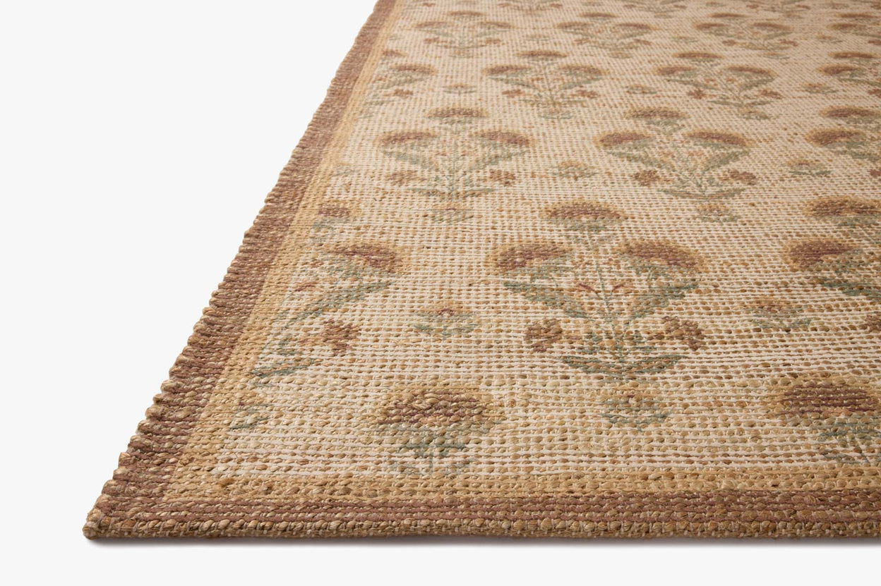 Chris Loves Julia x Loloi Rue Wheat / Sage Rug RUGS - jute Loloi