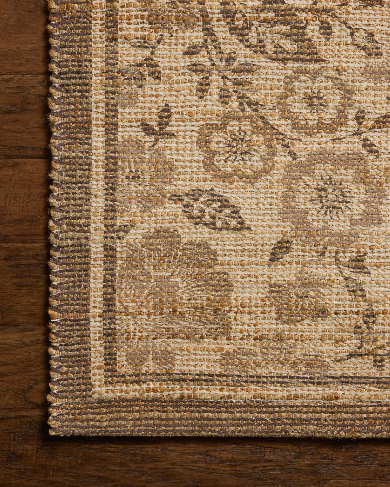 Chris Loves Julia x Loloi Rue Bark / Mocha Rug RUGS - jute Loloi