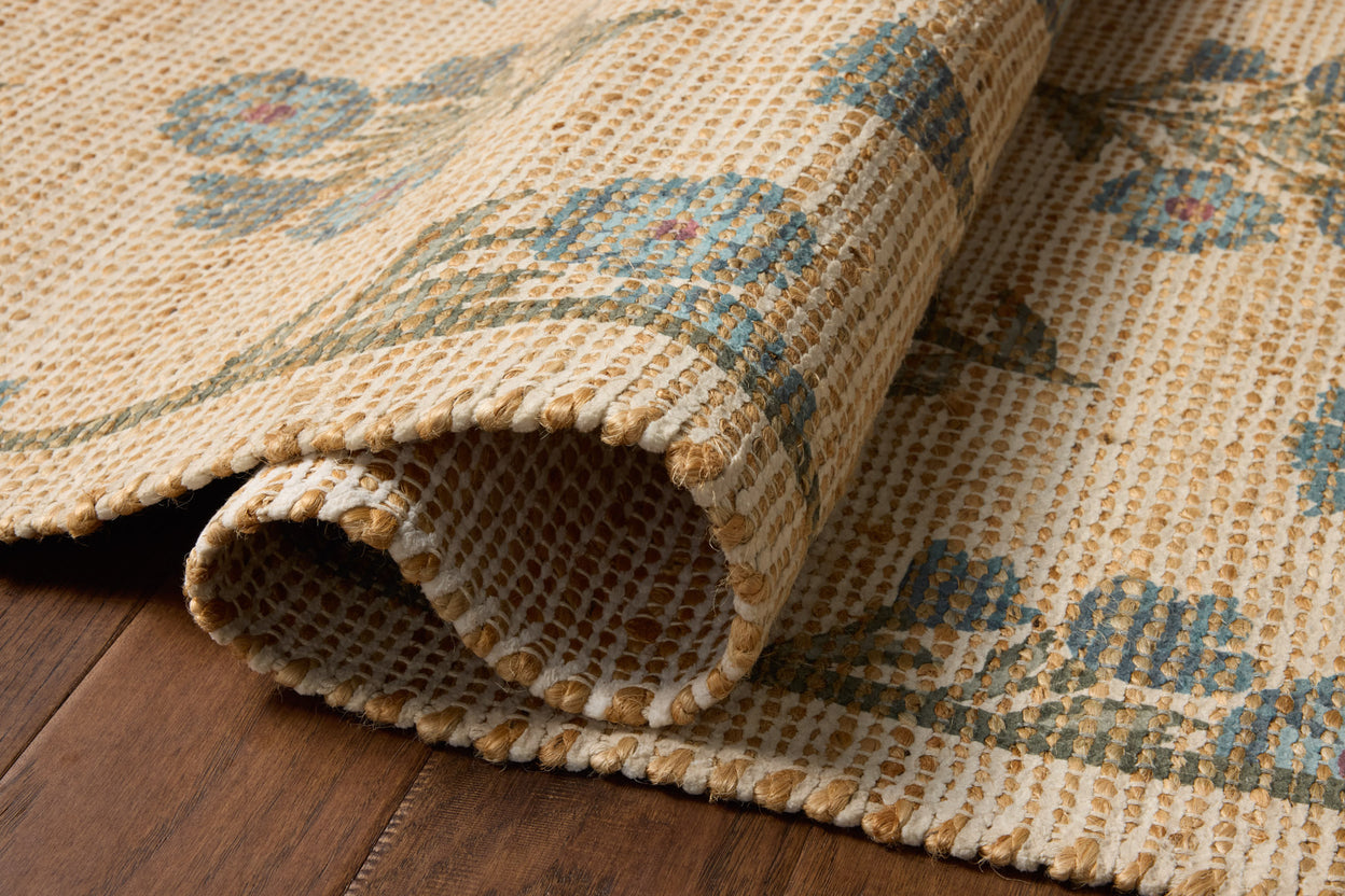 Chris Loves Julia x Loloi Rue Moss / Blue Rug RUGS - jute Loloi