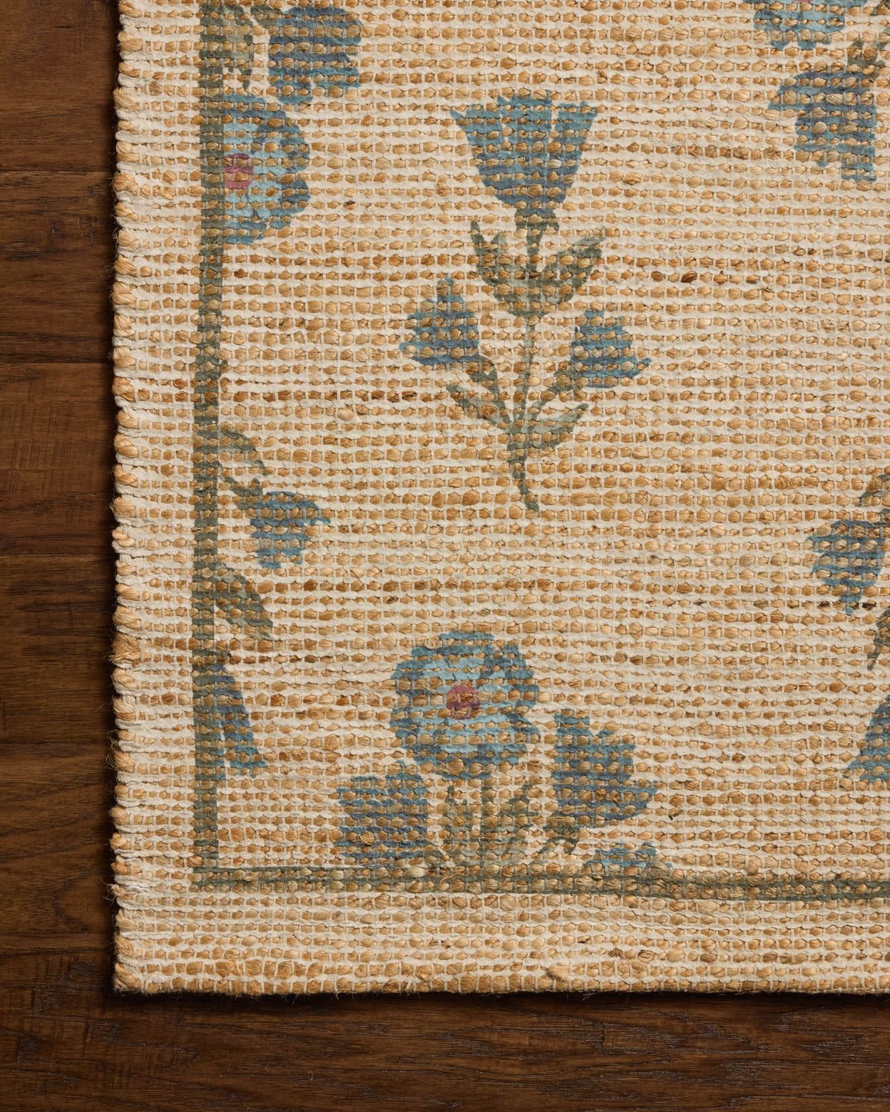 Chris Loves Julia x Loloi Rue Moss / Blue Rug RUGS - jute Loloi