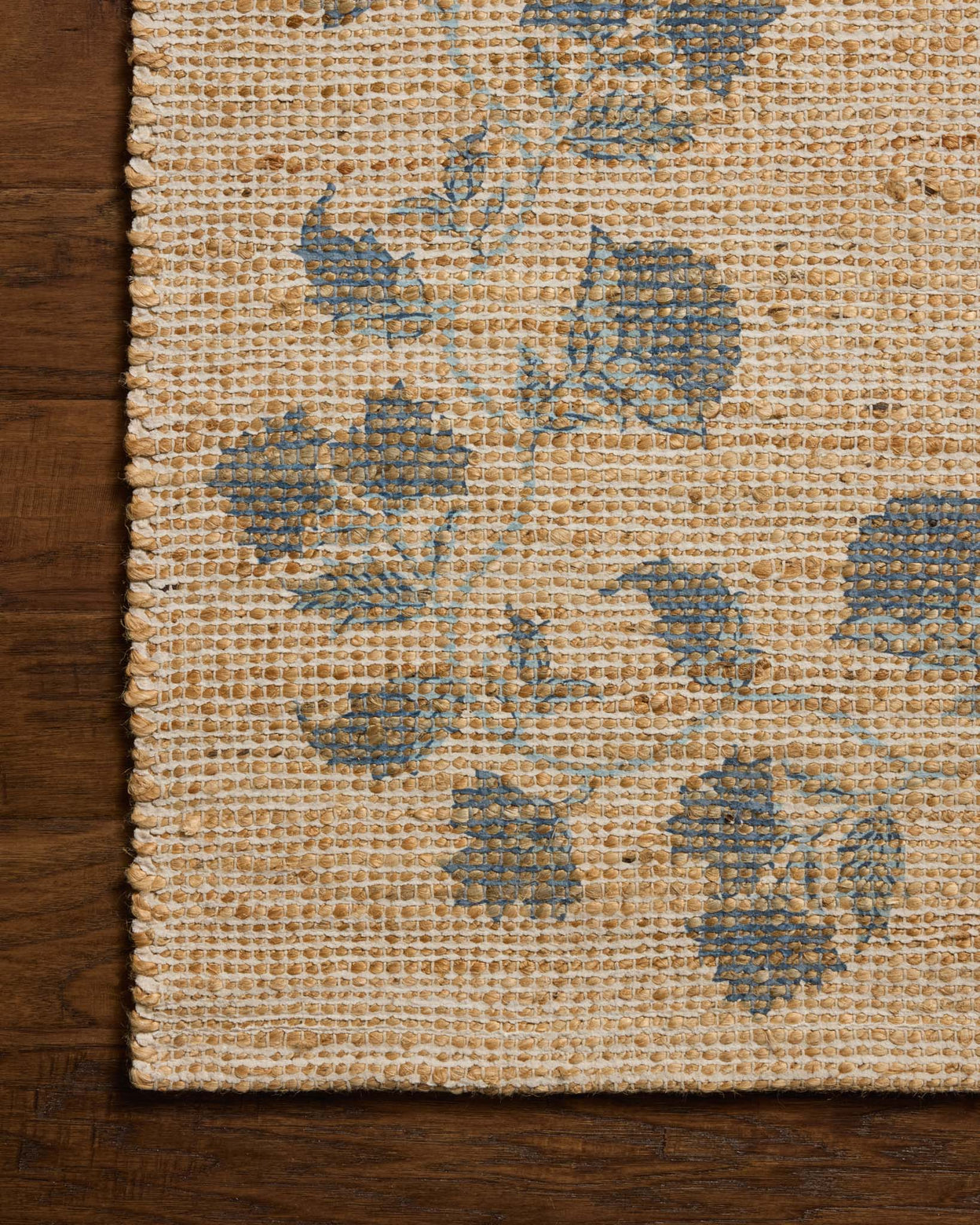 Chris Loves Julia x Loloi Rue Natural / Denim Rug RUGS - jute Loloi