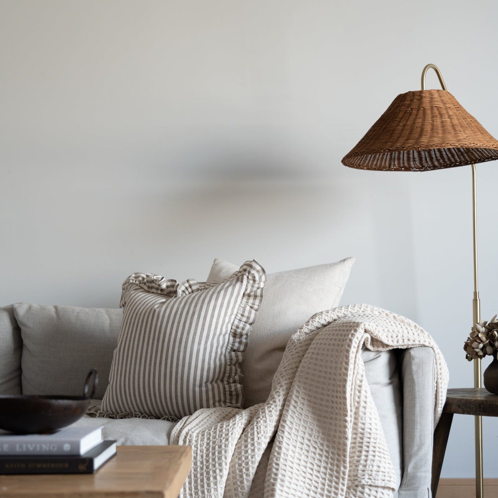 Juliette Ruffle Pillow Cover 1 - PILLOWS - Thai - neutral Rug and Weave