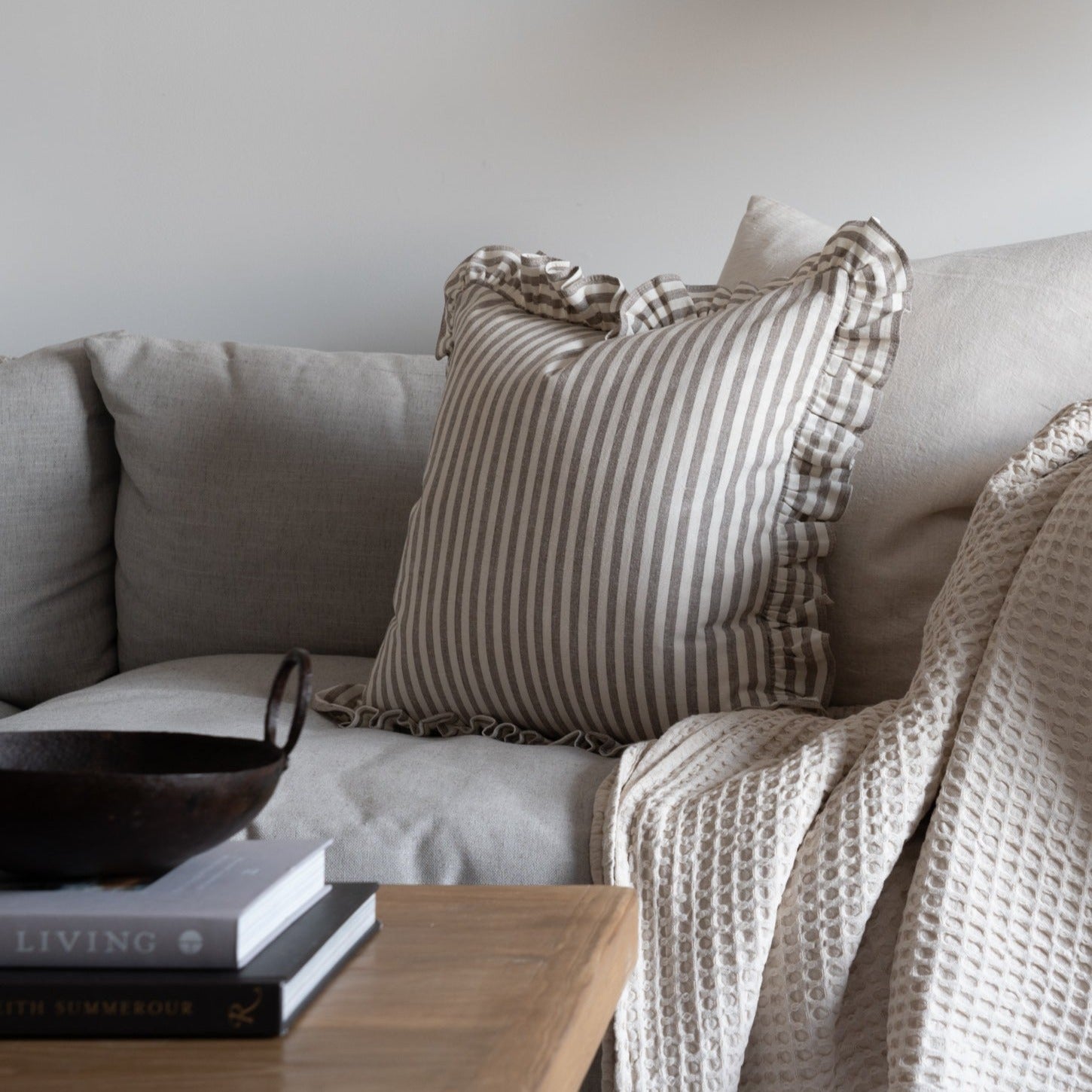 Juliette Ruffle Pillow Cover 1 - PILLOWS - Thai - neutral Rug and Weave