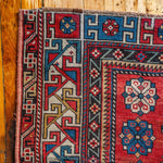 4'3" x 5'8" Antique Caucasian Rug RUGS - vintage Rug & Weave Rugs