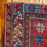4'3" x 5'8" Antique Caucasian Rug RUGS - vintage Rug & Weave Rugs