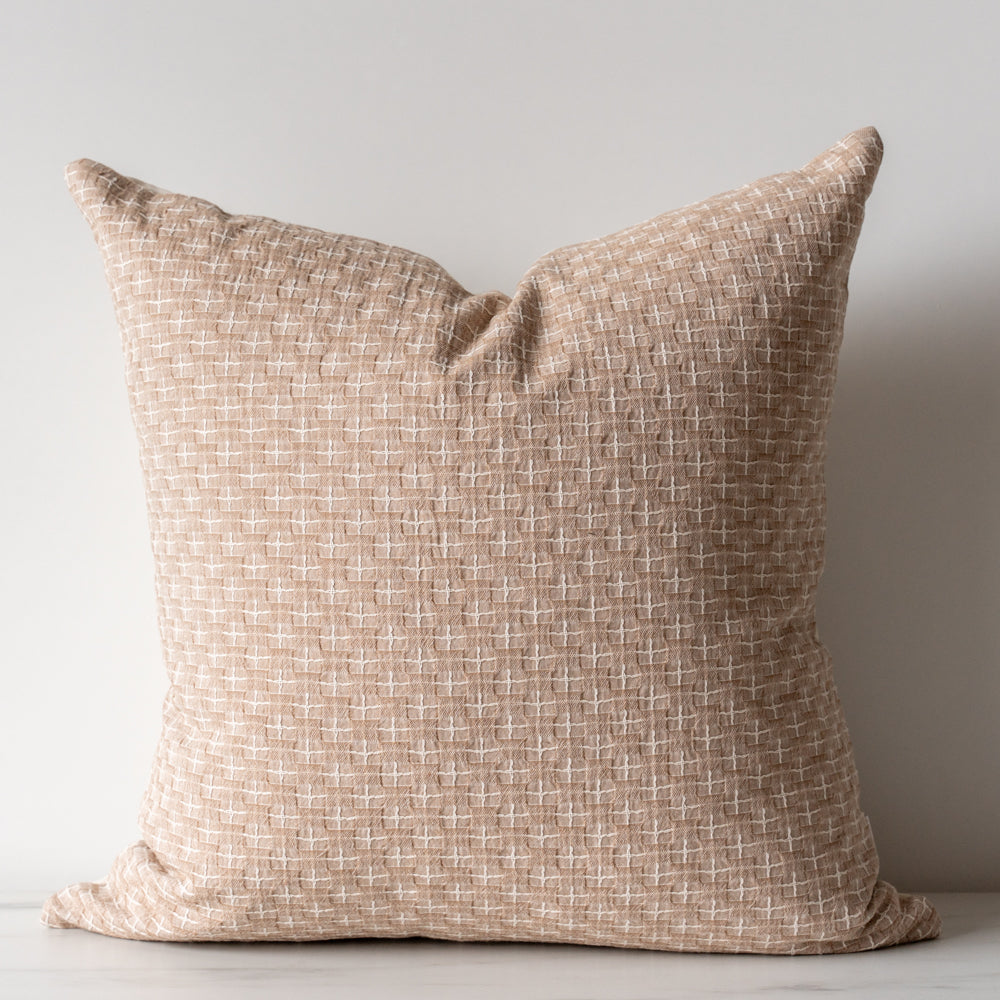 Ethan Thai Woven Pillow Cover 1 - PILLOWS - Thai - neutral Rug & Weave Pillows