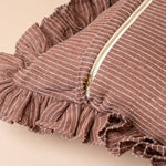 Cordelia Ruffle Pillow Cover 2 - PILLOWS - linen - warm Rug & Weave Pillows