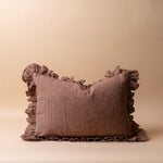 Cordelia Ruffle Pillow Cover 2 - PILLOWS - linen - warm Rug & Weave Pillows