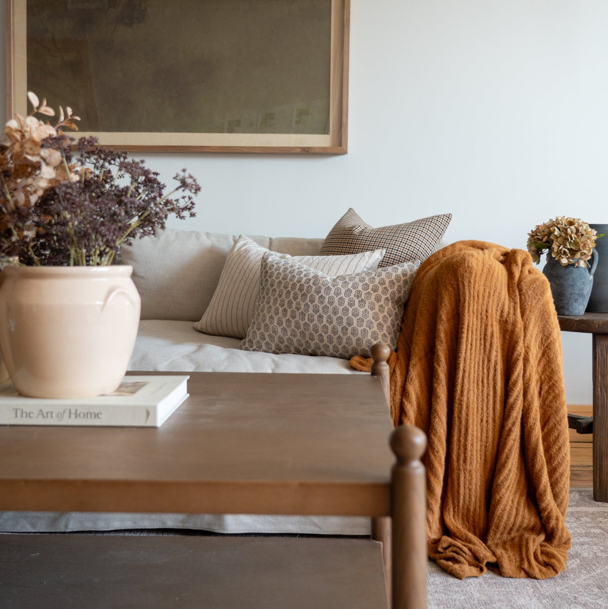 Dutton Pillow Cover 1 - PILLOWS - linen - neutral Rug & Weave Pillows