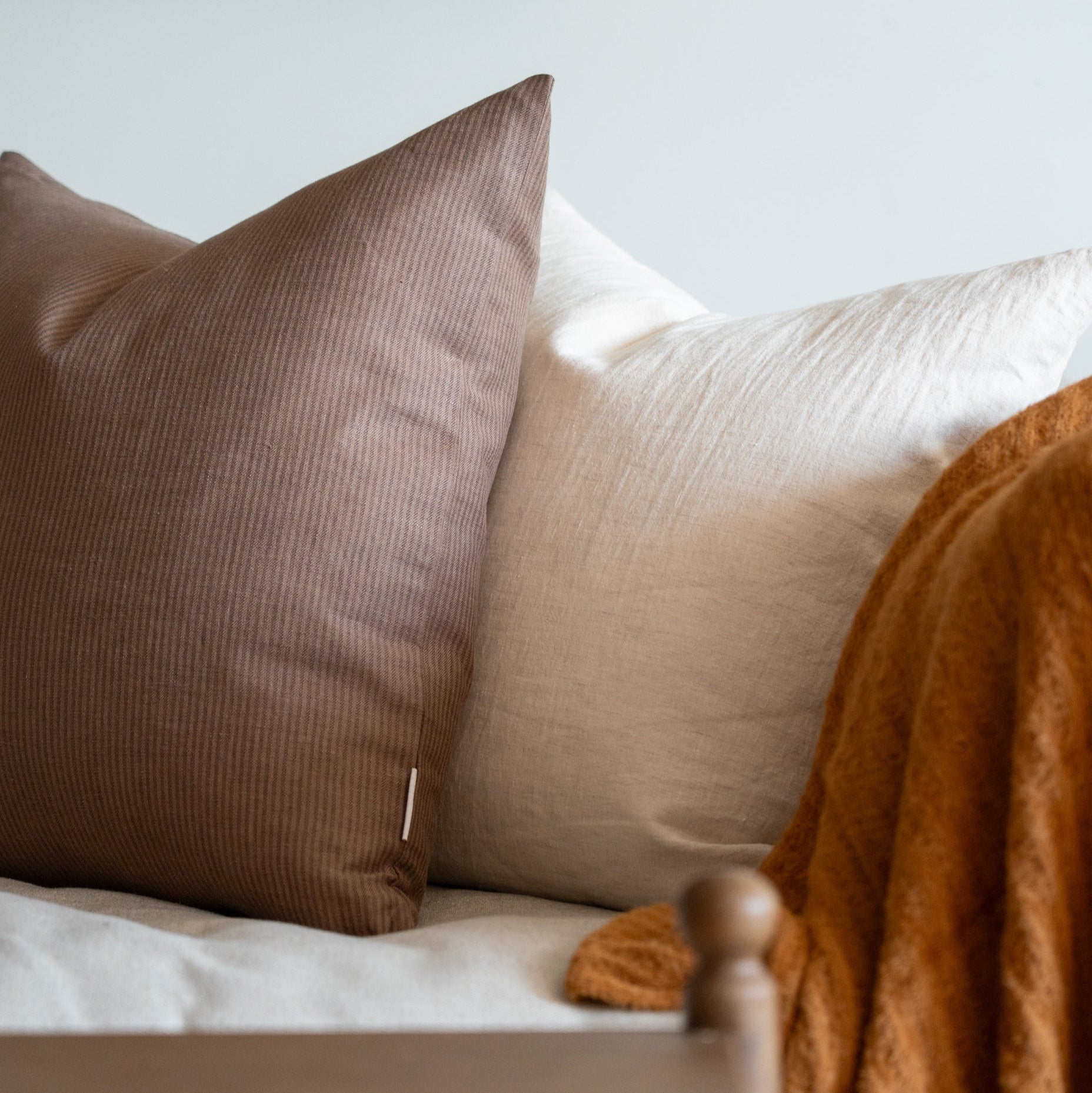 Conrad Pillow Cover 1 - PILLOWS - linen - neutral Rug & Weave Pillows