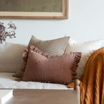 Cordelia Ruffle Pillow Cover 2 - PILLOWS - linen - warm Rug & Weave Pillows