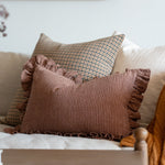 Cordelia Ruffle Pillow Cover 2 - PILLOWS - linen - warm Rug & Weave Pillows