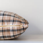 Austin Plaid Pillow Cover 1 - PILLOWS - linen - neutral Rug & Weave Pillows