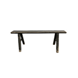 Alic Vintage Elm Wood Bench - Black 0-VINTAGE-bench Hauer Market