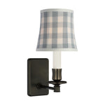 Tara Small Sconce LIGHTING - sconce Visual Comfort Bronze Sky Elton Check