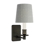 Tara Small Sconce LIGHTING - sconce Visual Comfort Bronze Sky Elin Check