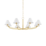 Stacey Chandelier LIGHTING - chandelier Hudson Valley Lighting Large Aged Brass