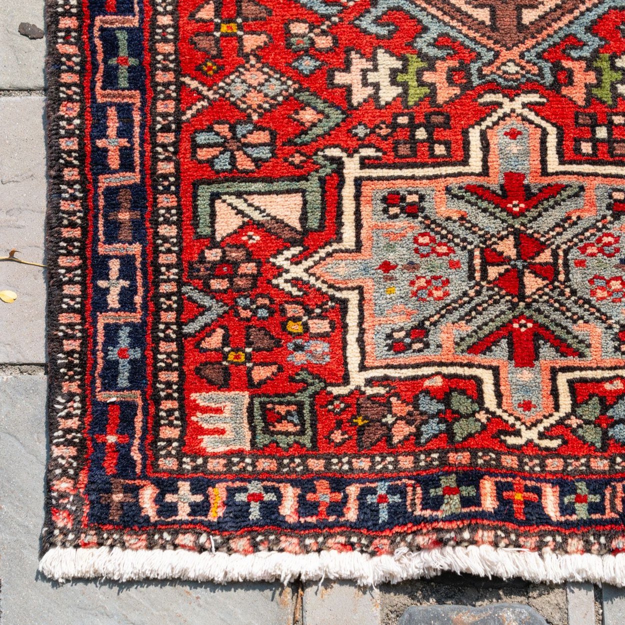 2'3" x 12' Vintage Persian Heriz Rug RUGS - vintage Rug & Weave Rugs