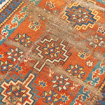 4' x 6'4" Antique Caucasian Rug RUGS - vintage Rug & Weave Rugs