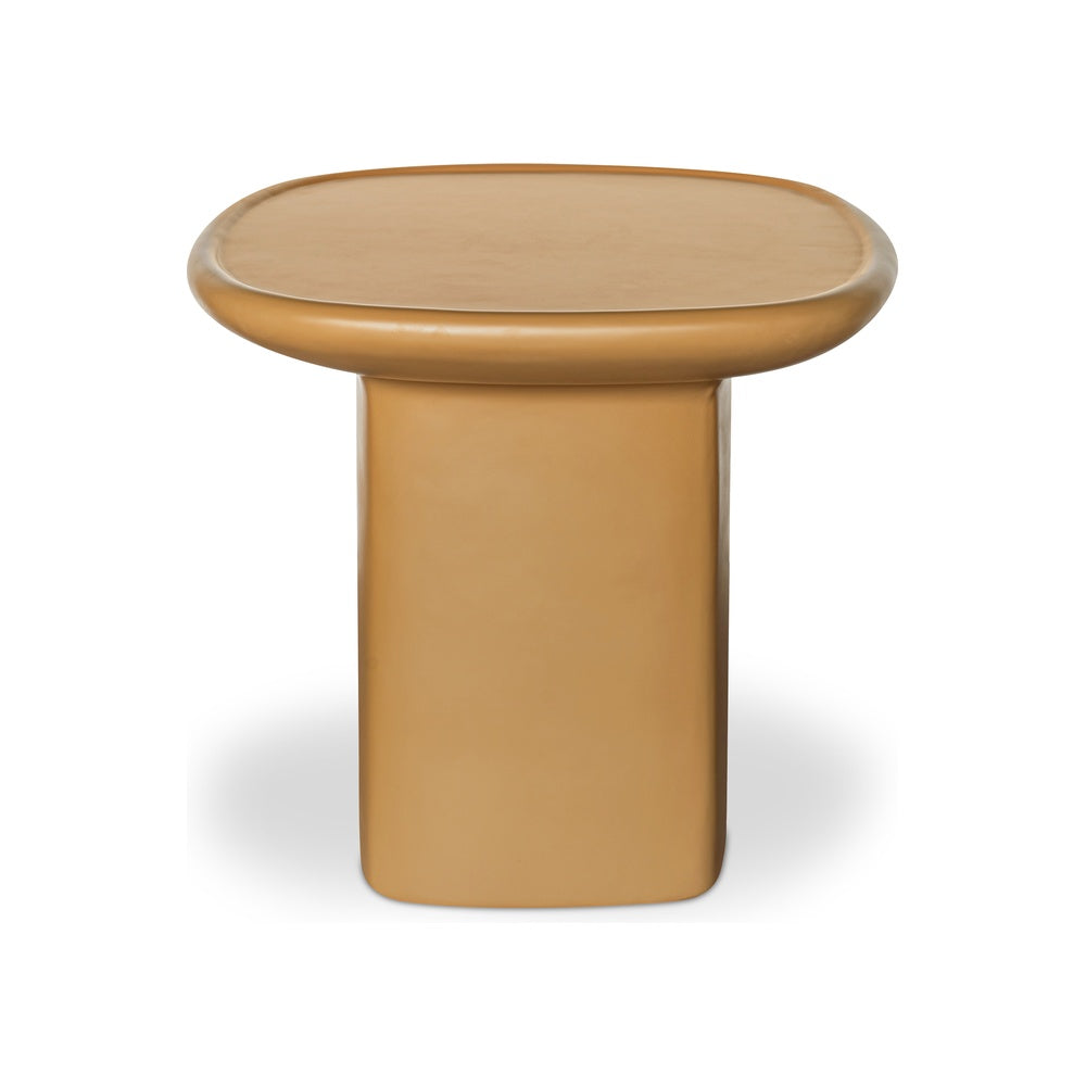Manny Outdoor Side Table Furniture - outdoor tables Moe's Furniture Deep Yellow