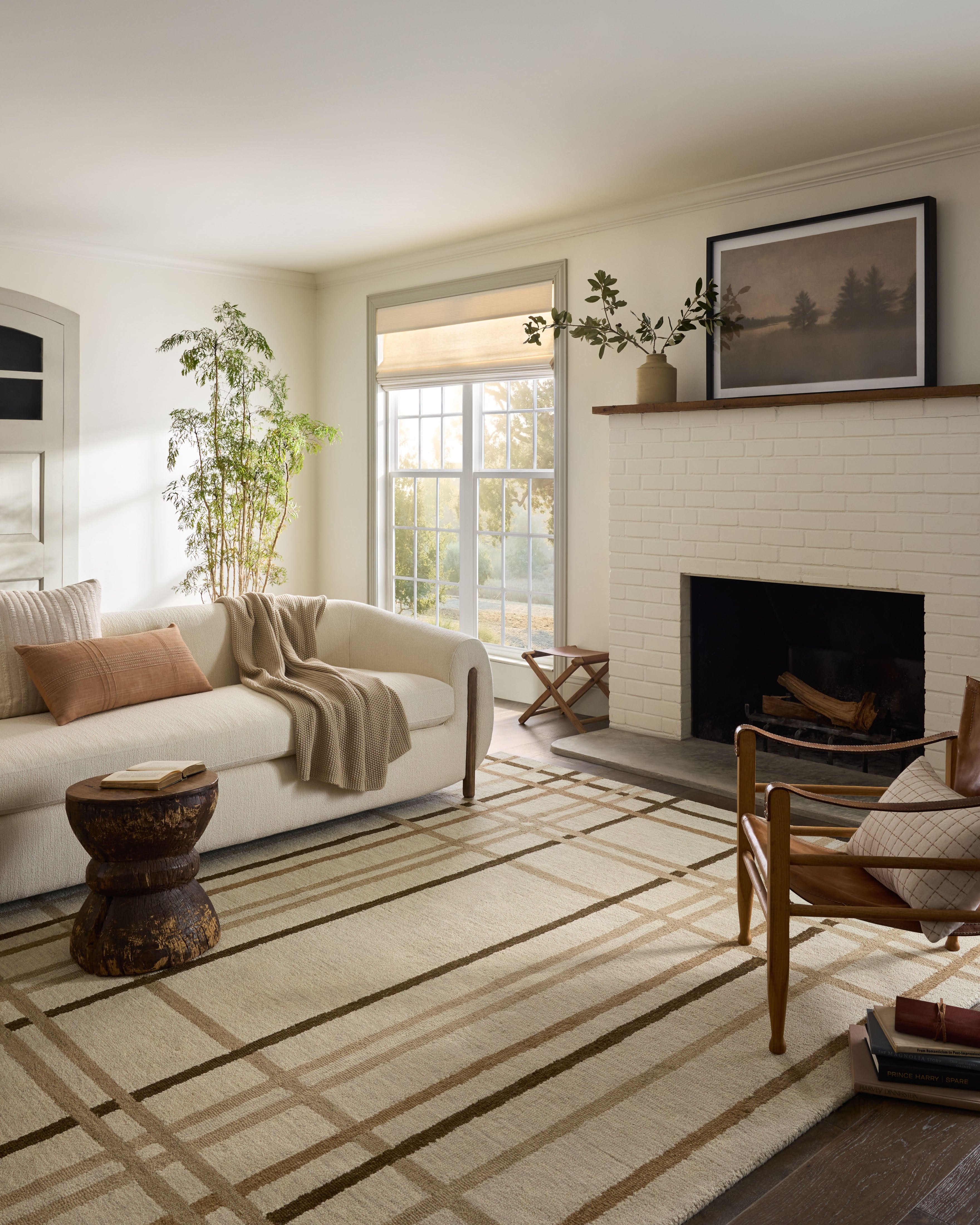 Magnolia Home by Joanna Gaines x Loloi Waylon Natural / Bark Rug RUGS - wool Loloi