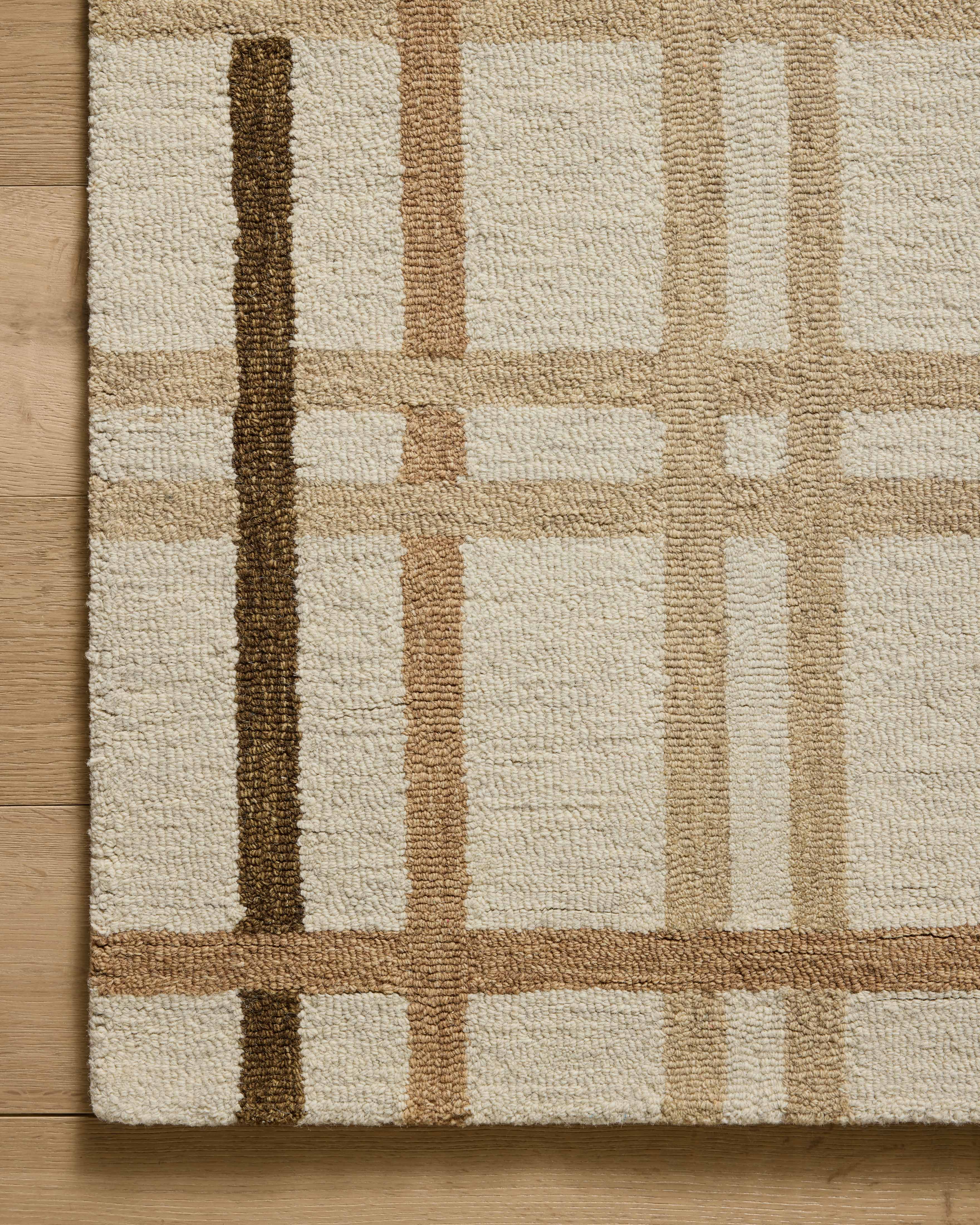 Magnolia Home by Joanna Gaines x Loloi Waylon Natural / Bark Rug RUGS - wool Loloi