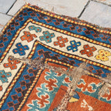 4' x 6'4" Antique Caucasian Rug RUGS - vintage Rug & Weave Rugs
