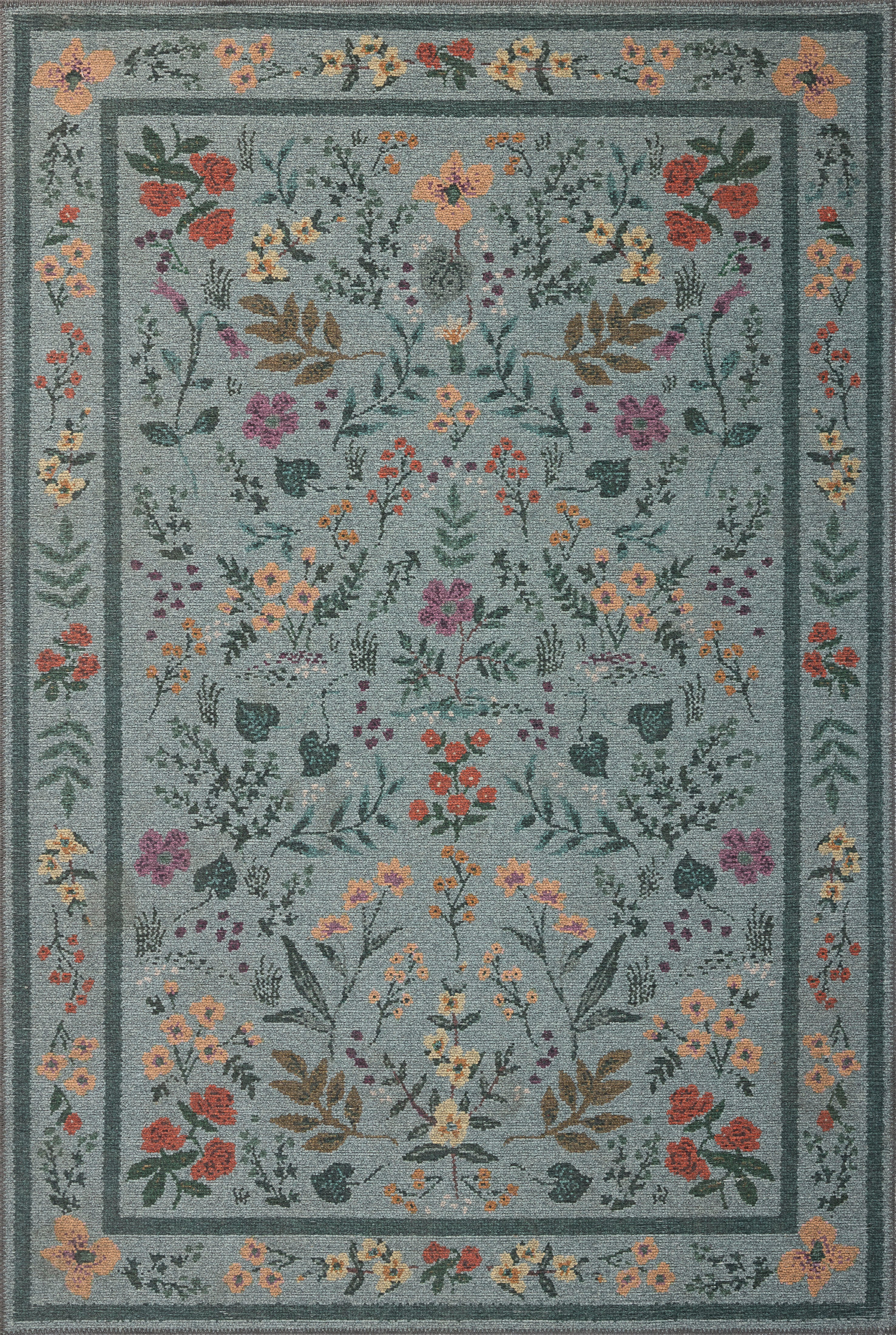 Rifle Paper Co. x Loloi Wildwood Sage Rug RUGS-patterned Loloi