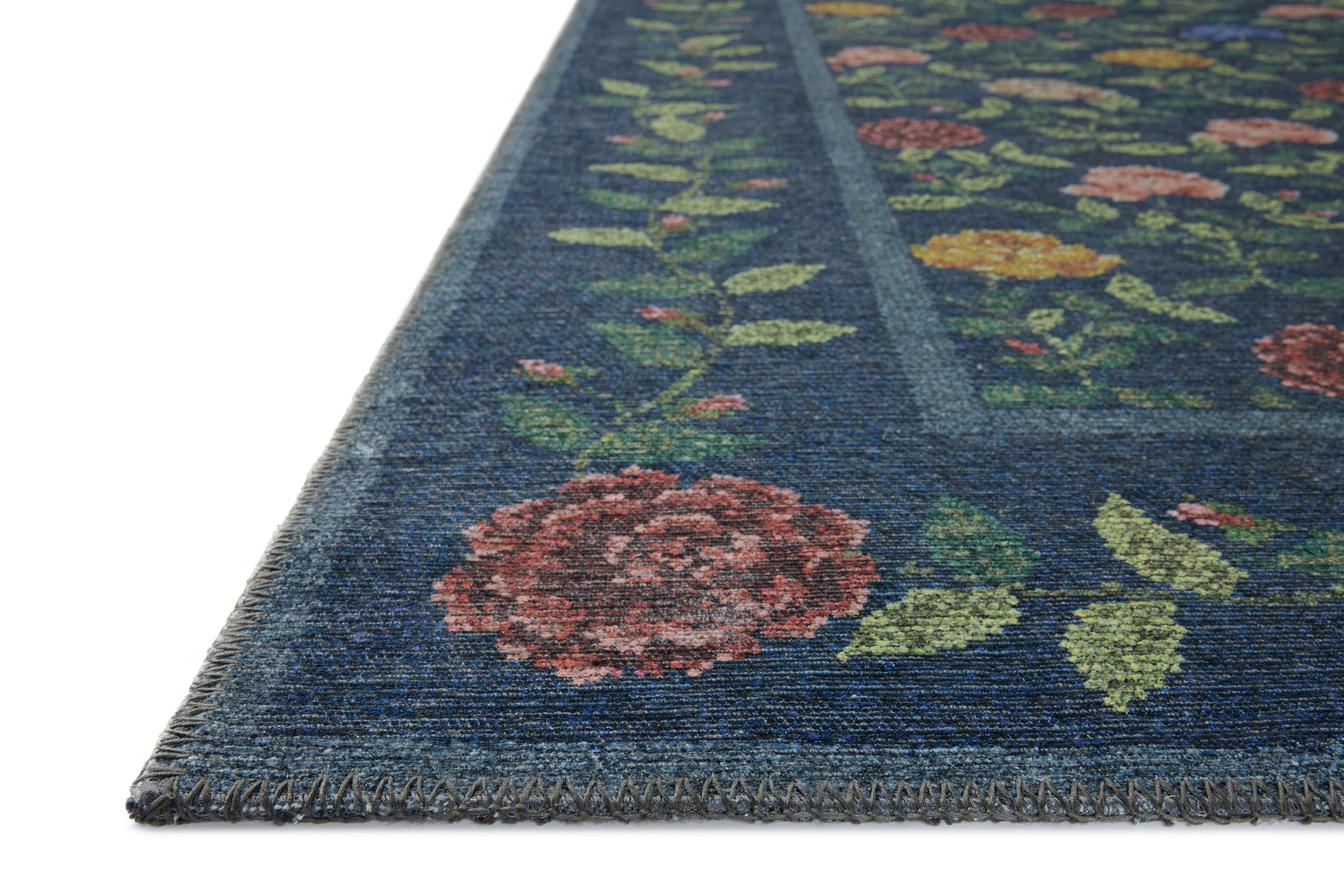 Rifle Paper Co. x Loloi Wildwood Navy Rug RUGS-patterned Loloi