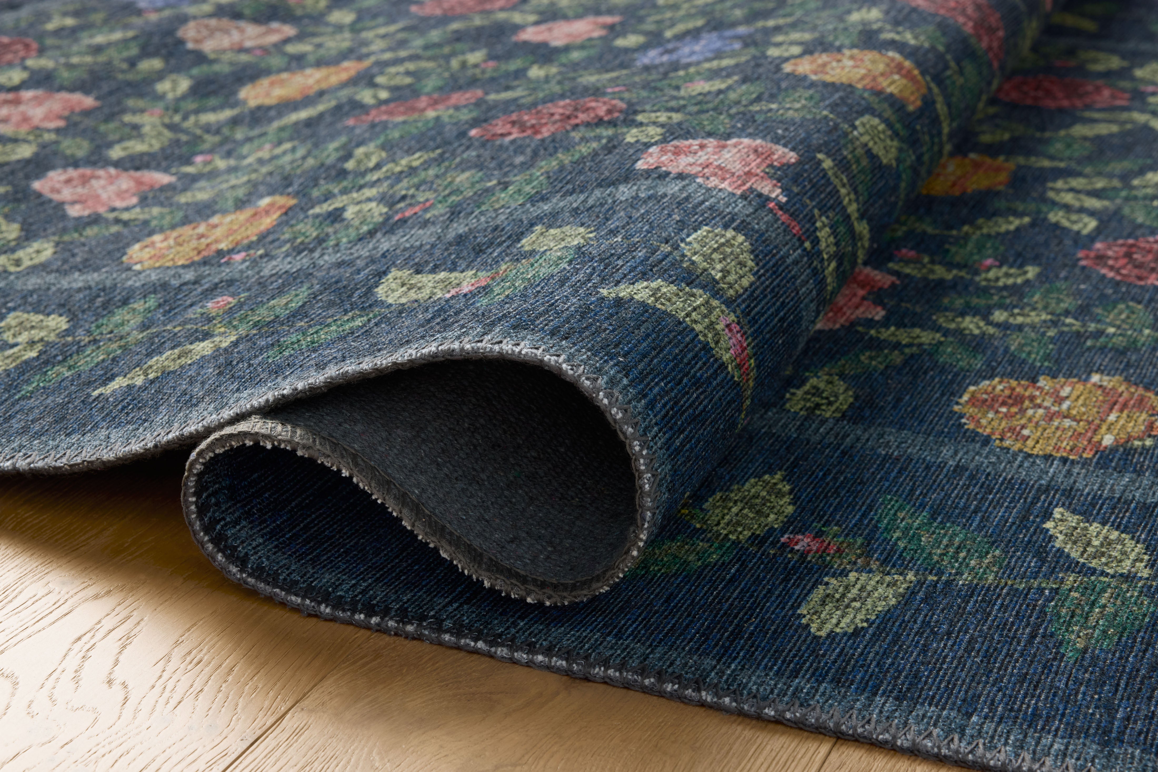 Rifle Paper Co. x Loloi Wildwood Navy Rug RUGS-patterned Loloi