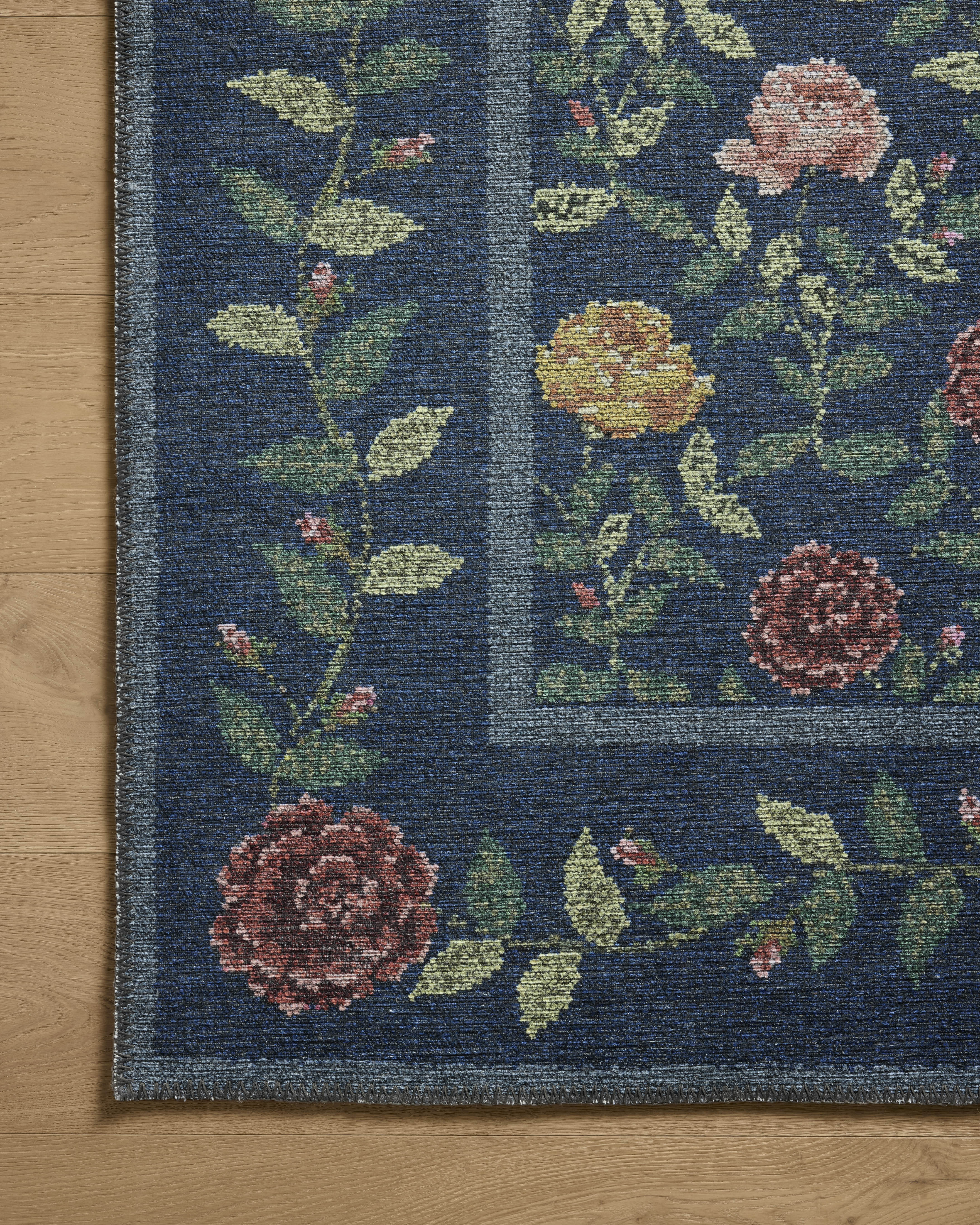 Rifle Paper Co. x Loloi Wildwood Navy Rug RUGS-patterned Loloi