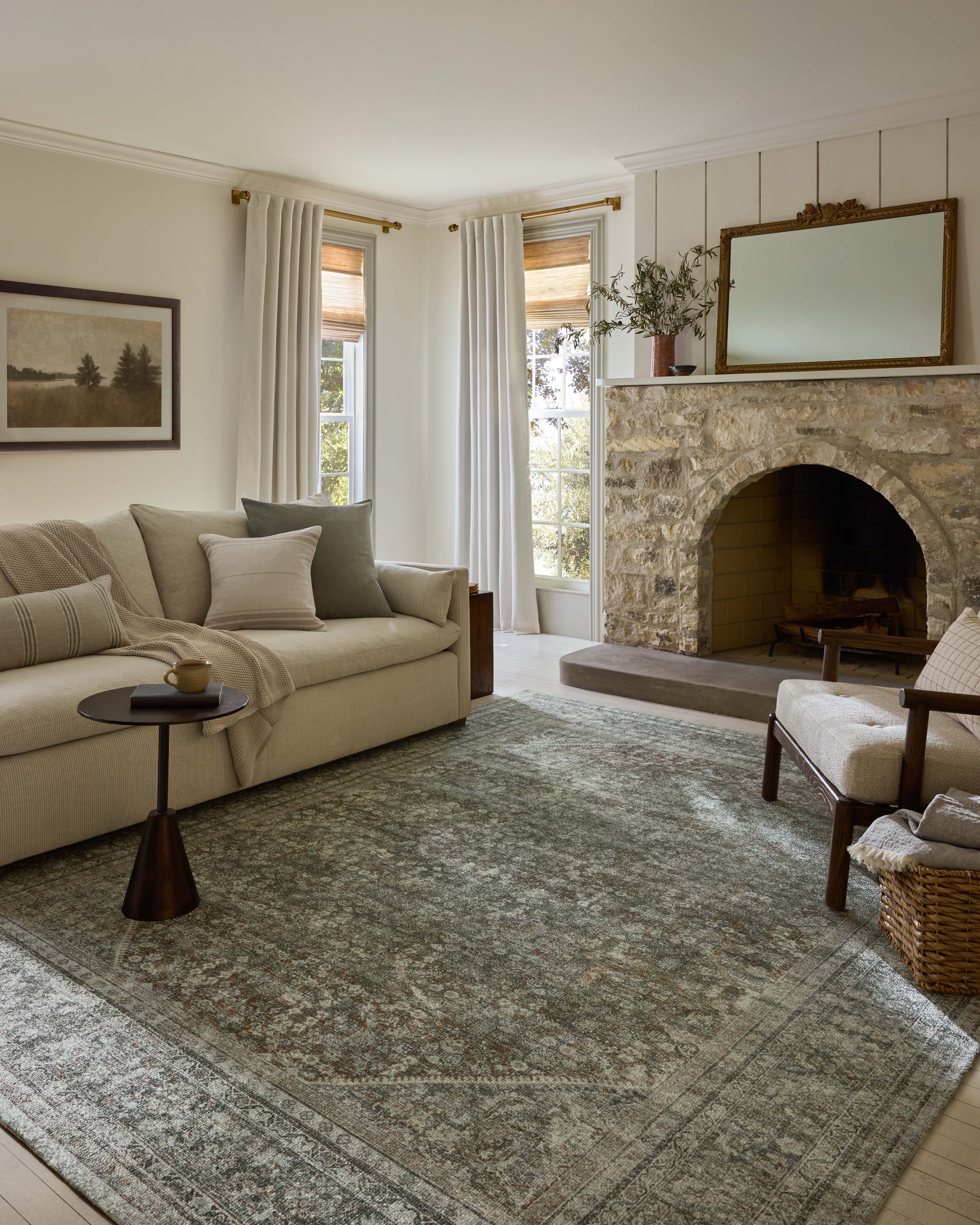 Magnolia Home by Joanna Gaines x Loloi Wimberly Tobacco / Rust Rug RUGS - synthetic Loloi