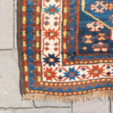 3'7" x 7'11" Antique Kazak Rug RUGS - vintage Rug & Weave Rugs