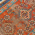 4' x 6'4" Antique Caucasian Rug RUGS - vintage Rug & Weave Rugs