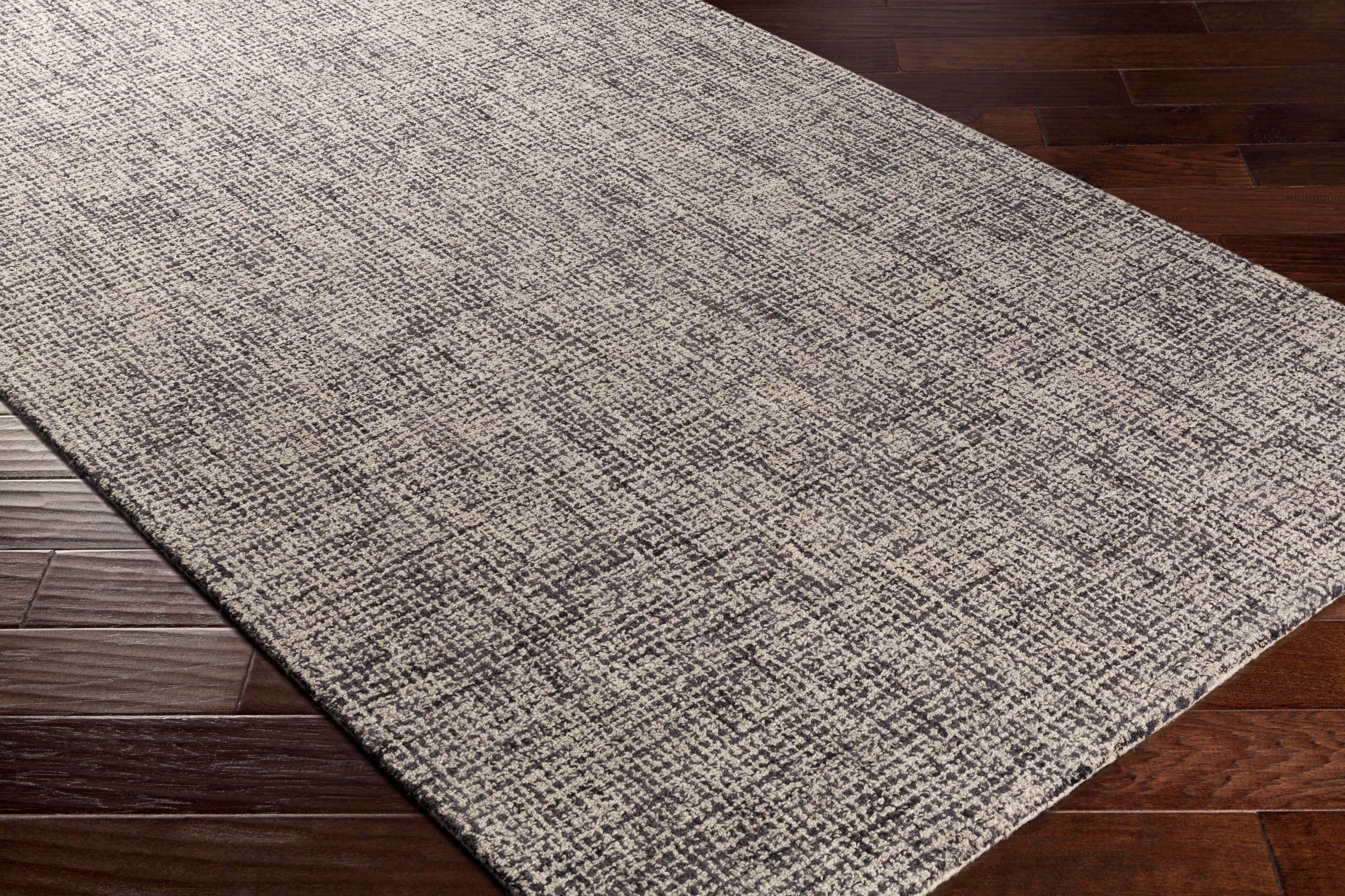 Aiden Charcoal Rug RUGS - wool Surya