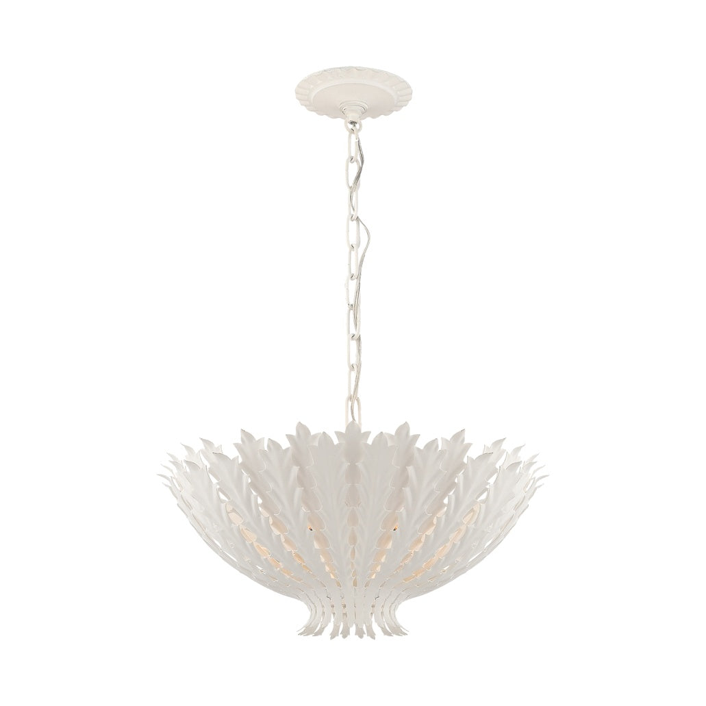 Hampton Small Chandelier LIGHTING - chandelier Visual Comfort Plaster White