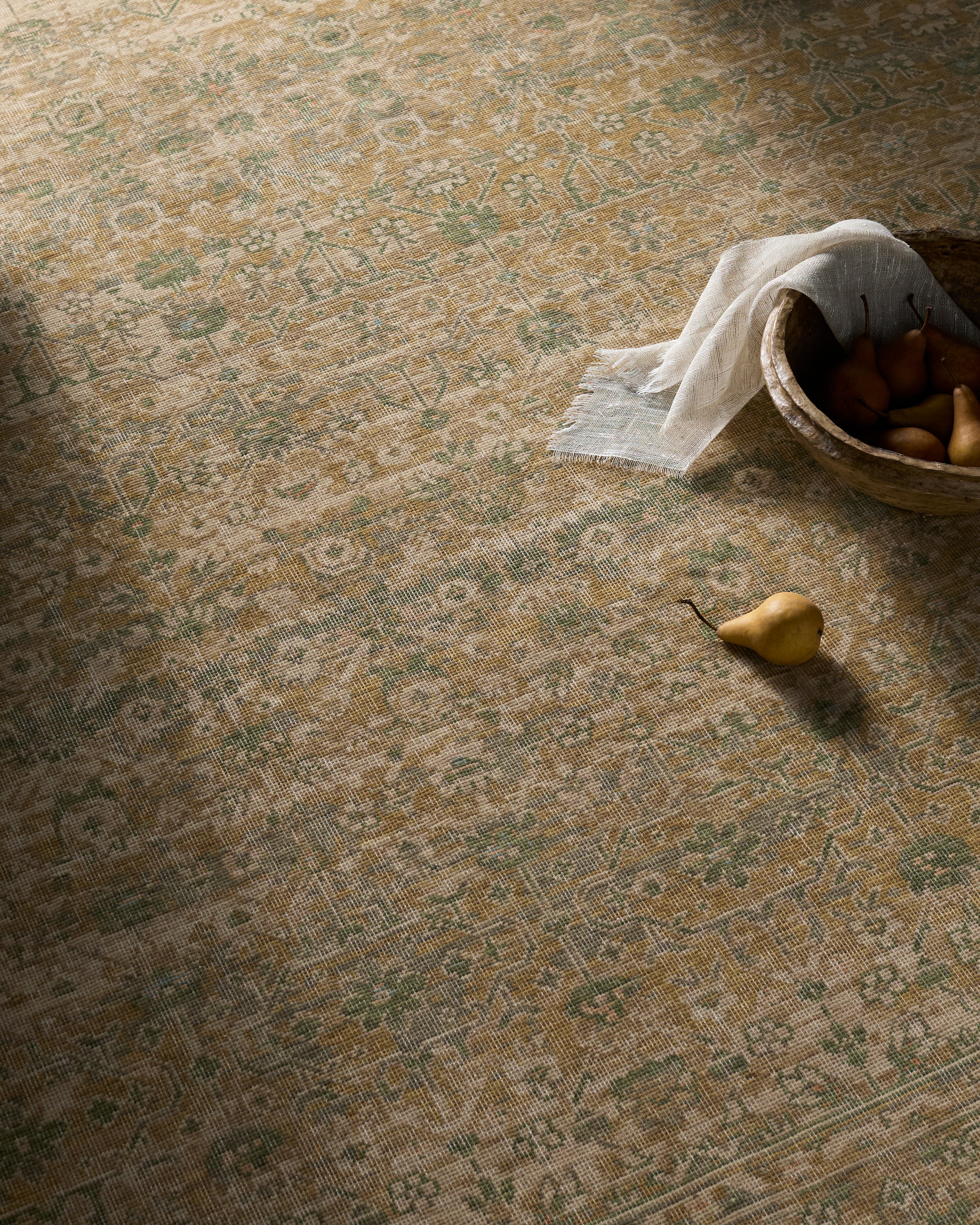 renaissance BORI-2306 Light Beige, Taupe, Tan, Olive Rug - Rug & Weave