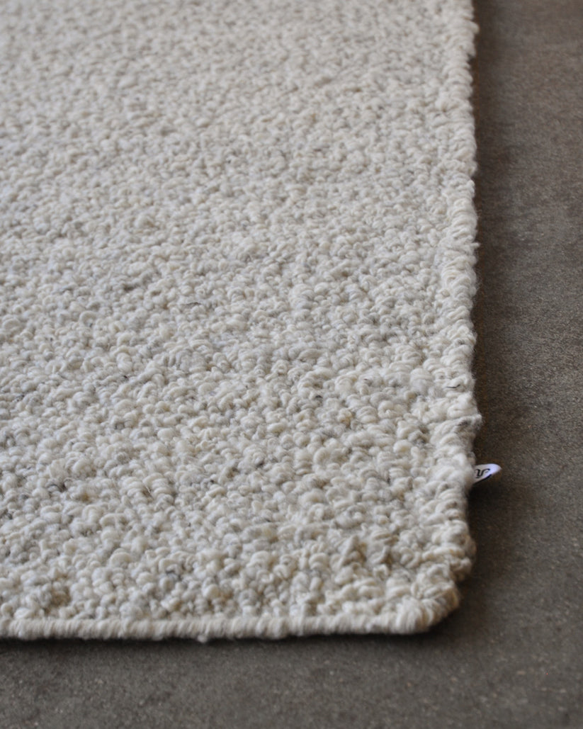 Cream Boucle Rug 0-RUGS-patterned Mark Krebs