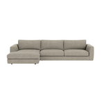 Cello Two-Piece Sectional With Chaise - Coda Concrete 2 - a - FURNITURE - sectional EQ3 Left Arm Facing