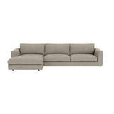 Cello Two-Piece Sectional With Chaise - Coda Concrete 2 - a - FURNITURE - sectional EQ3 Left Arm Facing