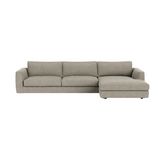 Cello Two-Piece Sectional With Chaise - Coda Concrete 2 - a - FURNITURE - sectional EQ3 Right Arm Facing