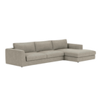 Cello Two-Piece Sectional With Chaise - Coda Concrete 2 - a - FURNITURE - sectional EQ3