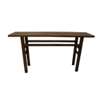 Drew Reclaimed Wood Console Table - Espresso 7 - a - FURNITURE - Console Hauer Market