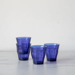 Short Saphire Blue Picardie Glass Tumbler glass tumbler Inter Continental Mercantile