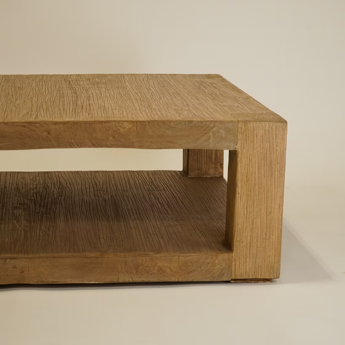 Arlo Reclaimed Wood Square Coffee Table 4 - b - FURNITURE - coffee table - round Hauer Market