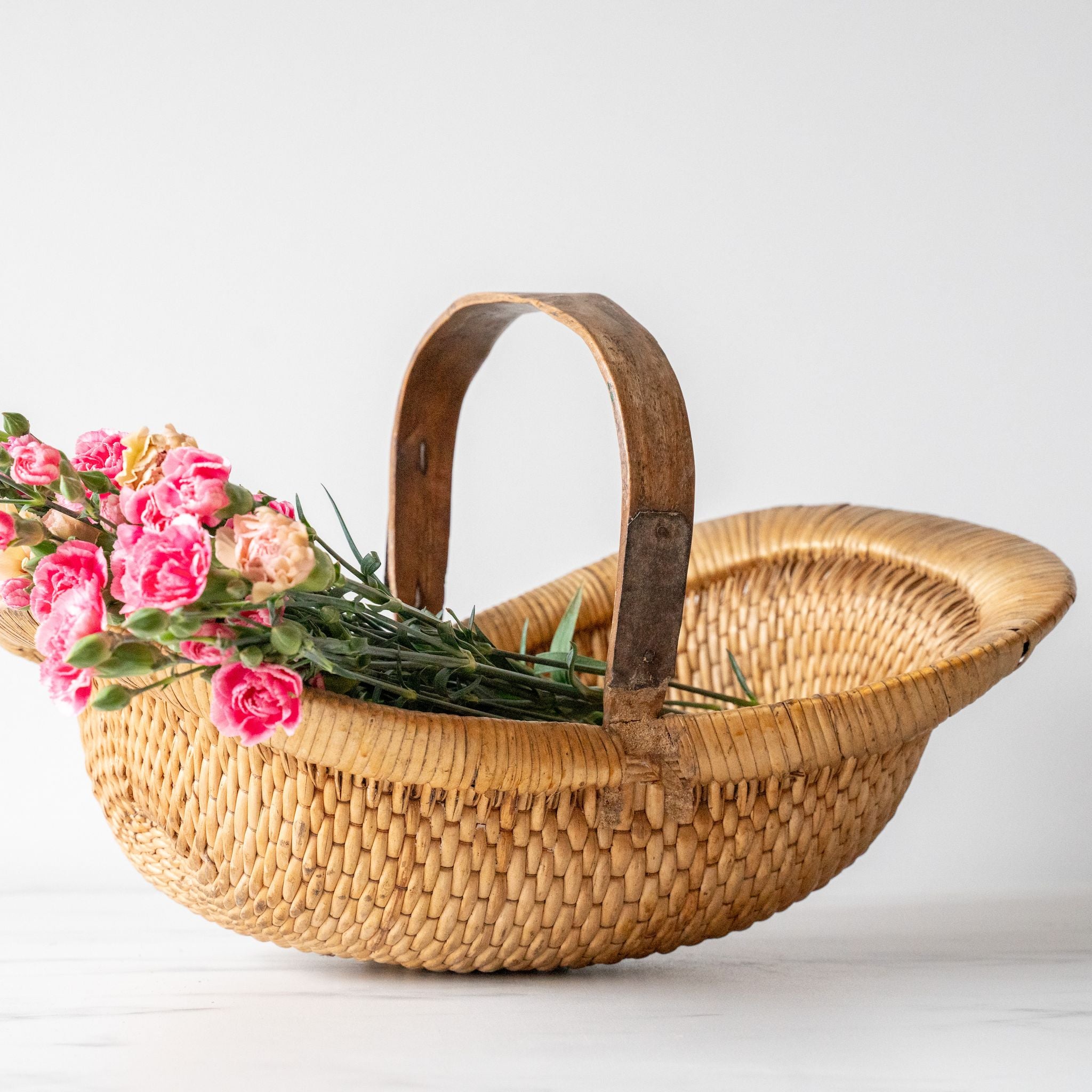 Flora Oval Vintage Flower Basket basket Hauer Market